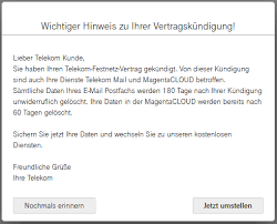 Nur wenn sie innerhalb einer angemessenen frist nicht auf die ankündigungsschreiben reagieren, sieht die deutsche telekom als allerletztes mittel die vertragskündigung. T Online E Mail Adresse Samt Postfach Bei Anbieterwechsel Behalten Andy S Blog