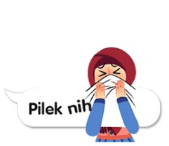  Special Hijab Girl Sticker With Text Effect Cartoon Jokes Gambar Lucu Semuanya Lucu