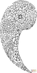 Floral Paisley Coloring Page Free Printable Coloring Pages Paisley Coloring Pages Paisley Printable Emoji Coloring Pages