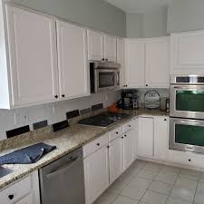 If the cabinets have a visible open grain, the grooves are going to show through the paint, warns don fahrbach, president of professional painting company pnp craftsmen in new york city. Tips For Repainting Kitchen Cabinets Dengarden