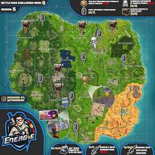 Fortnite week 6 challenges are live and players can complete to earn experience points in the agme. Cheat Sheet Map For Fortnite Season 5 Week 9 Challenges Fortnite Insider