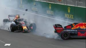 This crash happened on the 1st lap at the one of the fastest corners on the circuit, copse corner. All The Angles Ricciardo And Verstappen Crash 2018 Azerbaijan Grand Prix Youtube