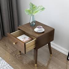 Two drawers and a wide tabletop feature. China Simple Solid Wood Japanese Style Bedside Table Light Luxury Furniture China Bedside Table Solid Wood Bedside Table