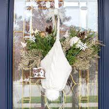 Initially we were going to use a traditional wreath base and add berries or some sort of ribbon to it. Creative Non Traditional Winter Wreath Ideas Sustain My Craft Habit