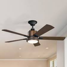 Get free shipping on qualified kichler ceiling fans with lights or buy online pick up in store today in the lighting department. Kichler Lighting Colerne Distressed Black 52 Inch Led Ceiling Fan 1600lm 3000k 300052dbk Destination Lighting