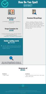 Correct Spelling For Divine Infographic Spellchecker Net