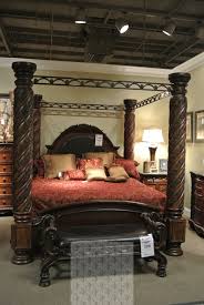 You have the option of ordering a second nightstand, a matching chest, and a bench with storage compartment to complete a collection.the. 14 Delectable Farmhouse Canopy Bed Ideas Canopy Bedroom Sets Canopy Bedroom Bedroom Sets