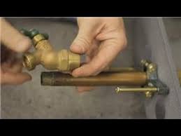 Tighten the clamp and test if any leak still occurs. Fixing Faucets How To Replace A Garden Hose Faucet Youtube
