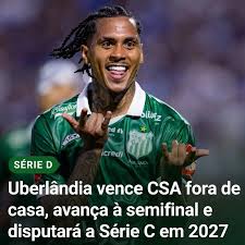 Uberl&acirc;ndia vence o CSA por 2 a 0, em Alagoas, e agora vai disputar as semifinais da S&eacute;rie D. Com esse resultado, o Uberl&acirc;ndia j&aacute; est&aacute; classificado para a S&eacute;rie C do