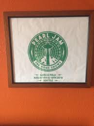 framed my bag from easy street records pearljam