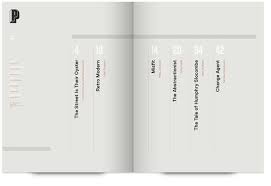Simple Vertical Text Table Of Contents Index Design Editorial Design Layout Contents Page Design