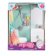 20 best design walmart bath accessories ideas bathroom concept for. My Life As Bathroom Play Set With Shower And Light Up Vanity For 18 Doll 17 Pieces Walmart Com Walmart Com