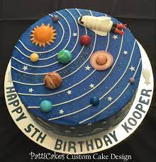 Patticakes Custom Cake Design Solar System Cake Buttercream With Fondant Decorations Facebook