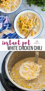 This Instant Pot White Chicken Chili Is Creamy And Hearty With Just The R Instant Pot Dinner Recipes Pressure Cooker Recipes Chicken White Chili Chicken Recipe
