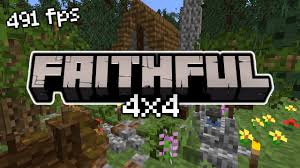 Faithful texture pack is one of the best resource packs of all time. Faithful 4x4 Texture Pack 1 17 1 1 16 5 4thful Resource Pack