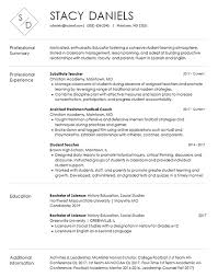 Beautiful layouts, pick your favorite. Teacher Resume Template Substitute And Coach