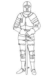Coloring, the act of adding color to the pages of a coloring book; Coloring Page Knight In Armor Img 9442 Funny Easy Drawings Coloring Pages Coloring Pictures