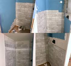 #diycrew #hrvdiy #renovisionyour shower can look professional with a built in shelf. How To Build A Shower Niche One Room Challenge Week 4 My Love 2 Create