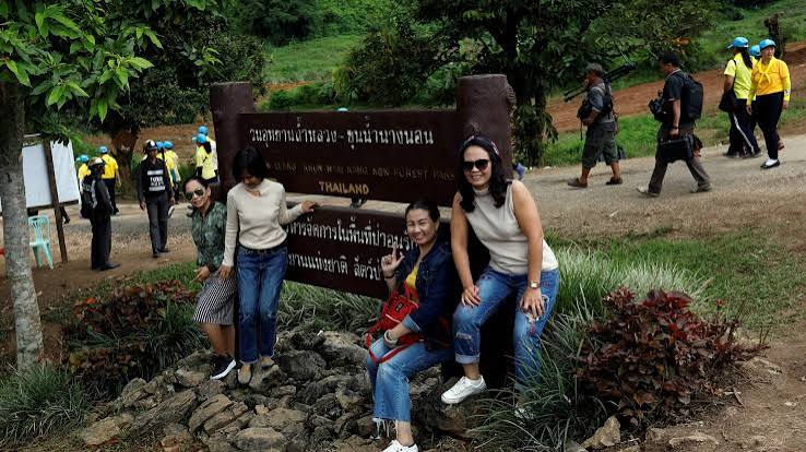The site of the Thailand cave rescue is now a booming tourist attraction