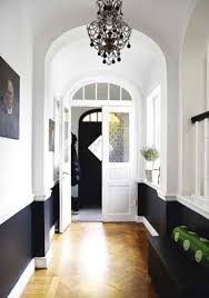 Black And White Interior House Paint Black White Wood Black And White Hallway White Hallway Home