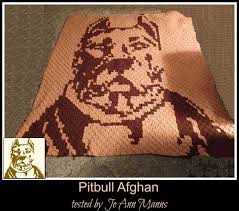 Pitbull Afghan C2c Graph Word Chart Craftsy Crochet