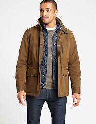 Cotton Blend Car Coat With Stormwear M S Collection M S Car Coat Men S Coat Coat