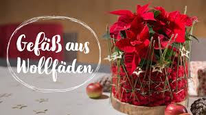 Last Minute Geschenk Gefäß Aus Wollfäden Für Den