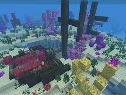 Top fin coral aquarium ornaments shipwreck minecraft finder. 1091912512 A Shipwreck At The Bottom Of The Ocean Seed Minecraft Pe