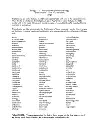 Check spelling or type a new query. Biology 111a Principles Of Experimental Biology Vocabulary List