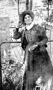 Calamity Jane Mugging at Wild Bill Hickok's Grave, 1903 ~ Vintage Everyday