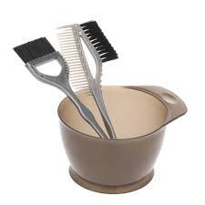 3pcs Hair Dye Brush Comb Bowl Hair Dyeing Kit Hair Color Mixing Bowls Hairdressing Styling Tools Walmart Com Walmart Com