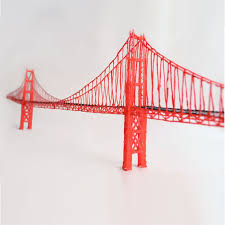 Golden Gate Bridge The 3doodler 3d Pen Art 3d Pen 3d Pen Stencils