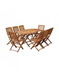French dining table and chairs dining table set wooden chairs. Folding Green Placeshop Garden Furniture 9 Pieces With Accacia Wood Dining Table