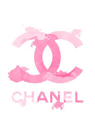 Chanel Logo Fashion Illustration And Watercolor Art Print Titled Quot Pink Chanel Quot By Koma Art Chanel Wallpapers Pink Art Print Chanel Art