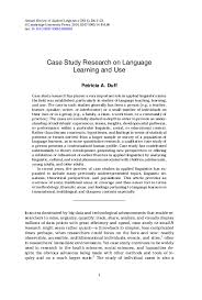 You will need to develop the problem section further. Pdf Case Study Research On Language Learning And Use 2014 Patricia Patsy Duff Academia Edu