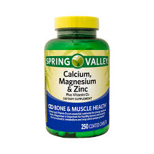 Also, this supplement brand will provide support for your muscle mass. Spring Valley Calcium Magnesium Zinc Plus Vitamin D3 Coated Caplets 250 Ct Walmart Com Walmart Com