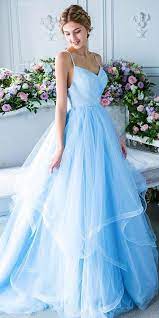 Something Blue 24 Blue Wedding Gowns For Your Happy Wedding Light Blue Prom Dress Prom Dresses Blue Ball Dresses