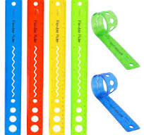2 Pcs Flexible Ruler Set - 30cm/12inch Bendable Plastic Rulers For School &  Office