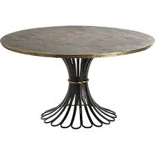 In., the table can fit two comfortably or four in a pinch for some drinks under the sun. Draco Round Lopped Iron Base Dining Table