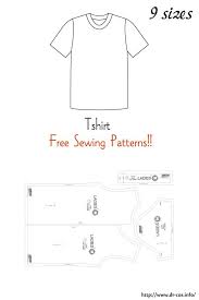 This Is The Pattern Of A Tshirt Inch Size Letter Size In 2020 T Shirt Sewing Pattern Shirt Sewing Pattern Mens Sewing Patterns