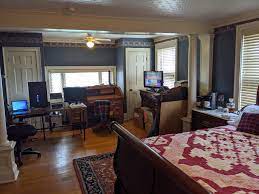Incorporate your personal computer into a room dedicated to relaxation. Guest Room Is Now The Home Office Malelivingspace