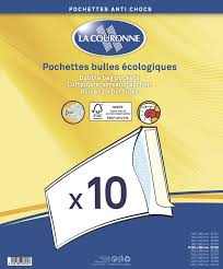 Découvrez ce produit idéal pour protéger vos tableaux, objets plats et en volume. Pack De 10 Enveloppes A Bulles Antichocs 220 X 265 Mm La Couronne A Lyon Papeterie Gouchon