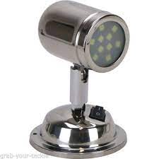 12 Volt Led Interior Reading Swivel Bunk Light Caravan Boat Polished Stainless Caravan Lights Led Lamp Light