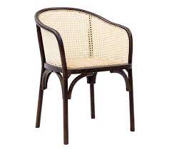 Wicker dining chairs large dining chair. Barrel Back Cane Dining Armchair Pottery Barn