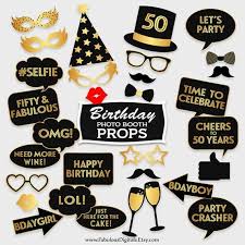 Birthday Photo Booth Props Printable Pdf 50th Birthday Photo Booth Props Printable Photo Booth Party Etsy Birthday Photo Booths Birthday Party Props Photo Booth Party Props