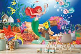 The Little Mermaid 2 Wall Mural The Little Mermaid Wall Mural Ariel Wallpaper Ariel Wall Decor The Mer Princess Nursery Decor Wall Murals Ariel Wallpaper
