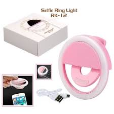Selfie Ring Light Rk 12 For Phones And Tablets Pink Konga Online Shopping