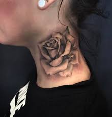 Tattoo Mit Nackenrose C Mikey Carrasco Artist Artist Carrasco Mikey Nackenrose Tattoo Girl Neck Tattoos Neck Tattoos Women Rose Neck Tattoo