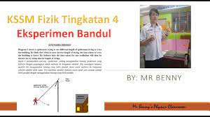 Report eksperimen fizik tingkatan 4. Kssm Fizik Tingkatan 4 Eksperimen Bandul Youtube