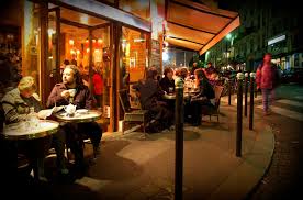 When my back was against the wall. Midnight Cafe Paris At Night Paris Cafe Visit Paris